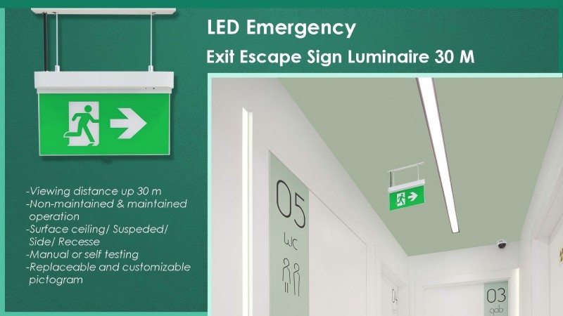 Salir de señal de emergencia, su elección confiable con luz de emergencia profesional